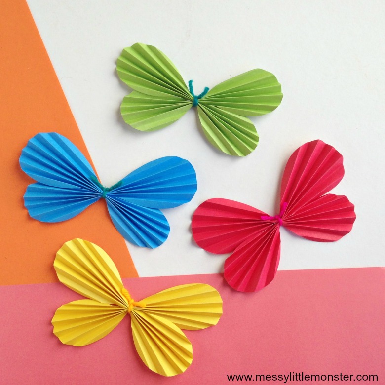 Butterfly Paper Craft - Messy Little Monster